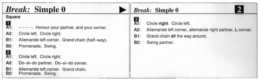 Card for Simple 0 break