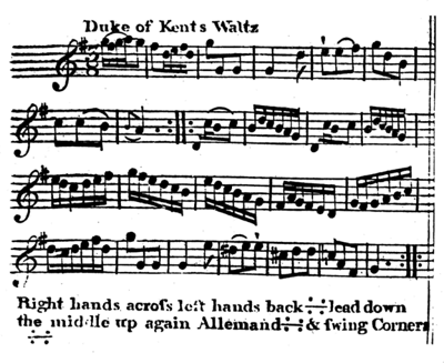 Duke of Kent's Waltz - facsimile