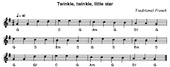 Twinkle, Twinkle, Little Star